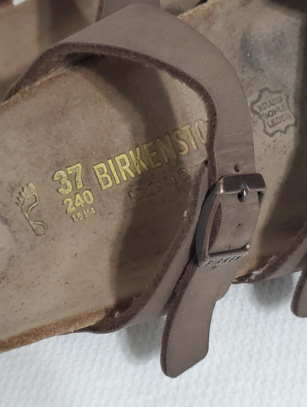 Birkenstock Mayari Habana Brown Oiled Leather Sandals Size 37 - Picture 2 of 7